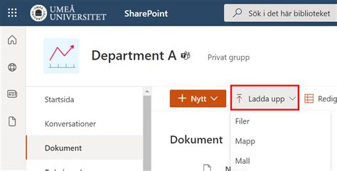 sharepoint umu|Ladda upp filer och mappar i SharePoint – Manual .